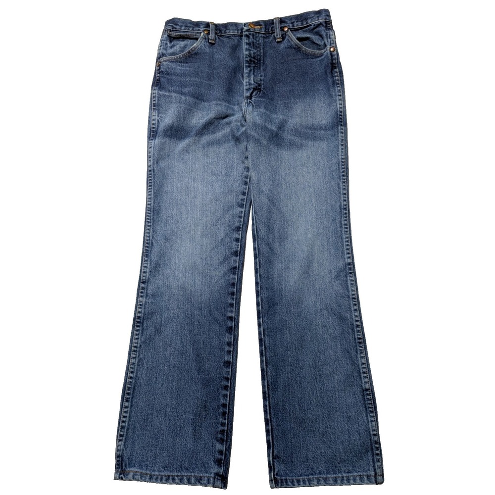 WRANGLER‎ COWBOY CUT Men 32X30 Denim Blue Jeans 936DSD - Picture 3 of 16